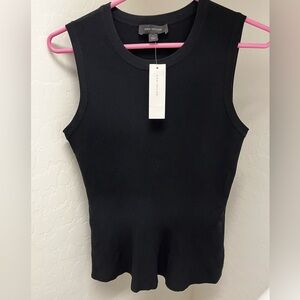 Ann Taylor black peplum tank top